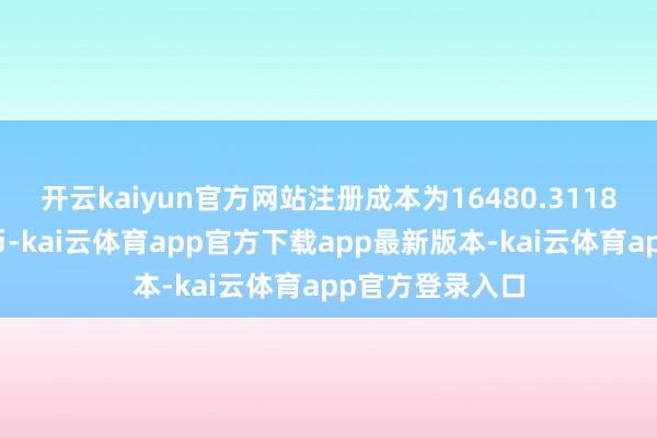 开云kaiyun官方网站注册成本为16480.3118万元东谈主民币-kai云体育app官方下载app最新版本-kai云体育app官方登录入口